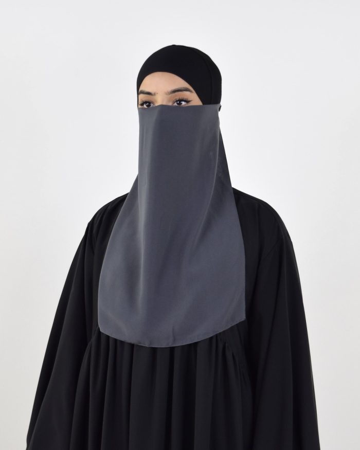 simple hijab with niqab