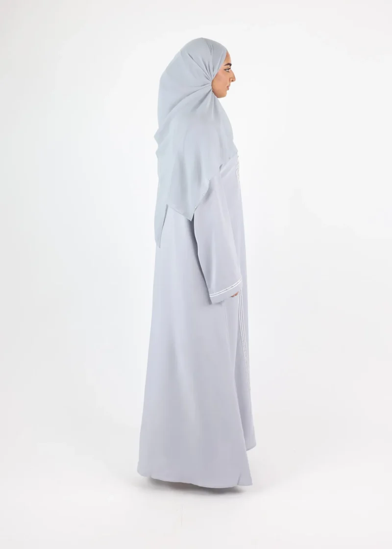 Alternative view of Abaya Nara - Light Grey