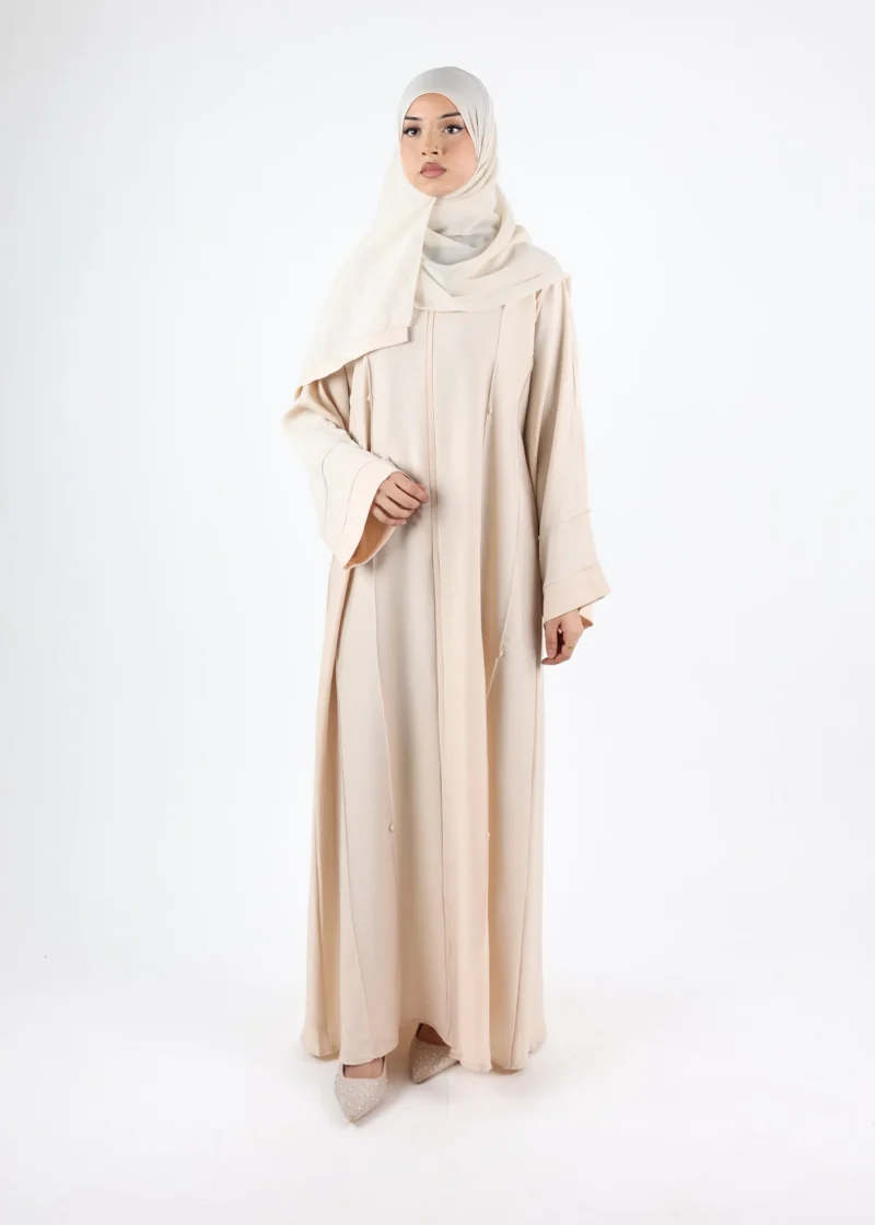Classic Zoom Abaya - Cream