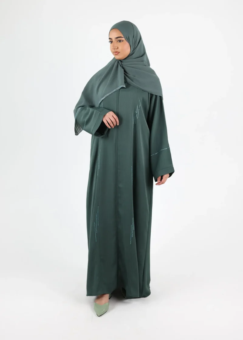 Abaya Samira - Classic Zoom - Dark Green