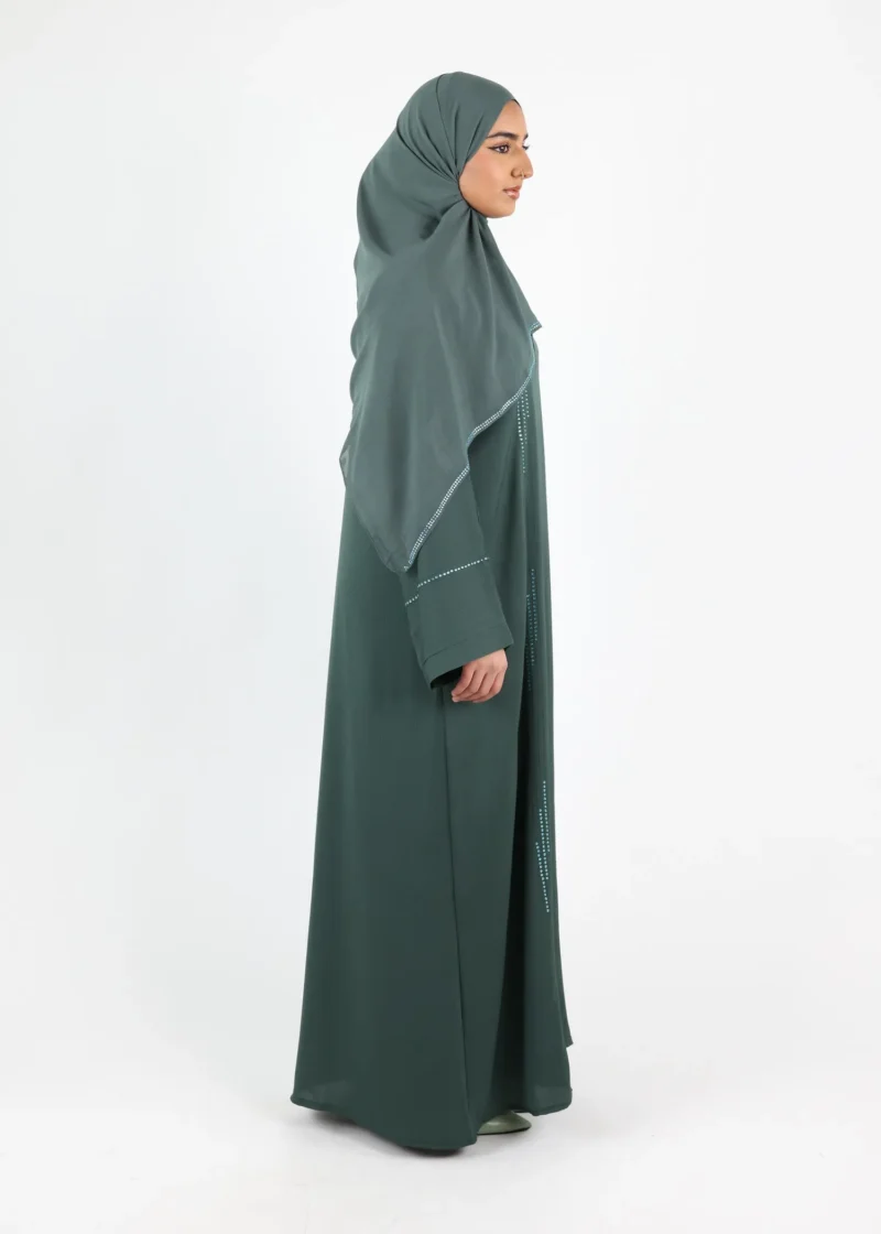 Alternative view of Abaya Samira - Classic Zoom - Dark Green