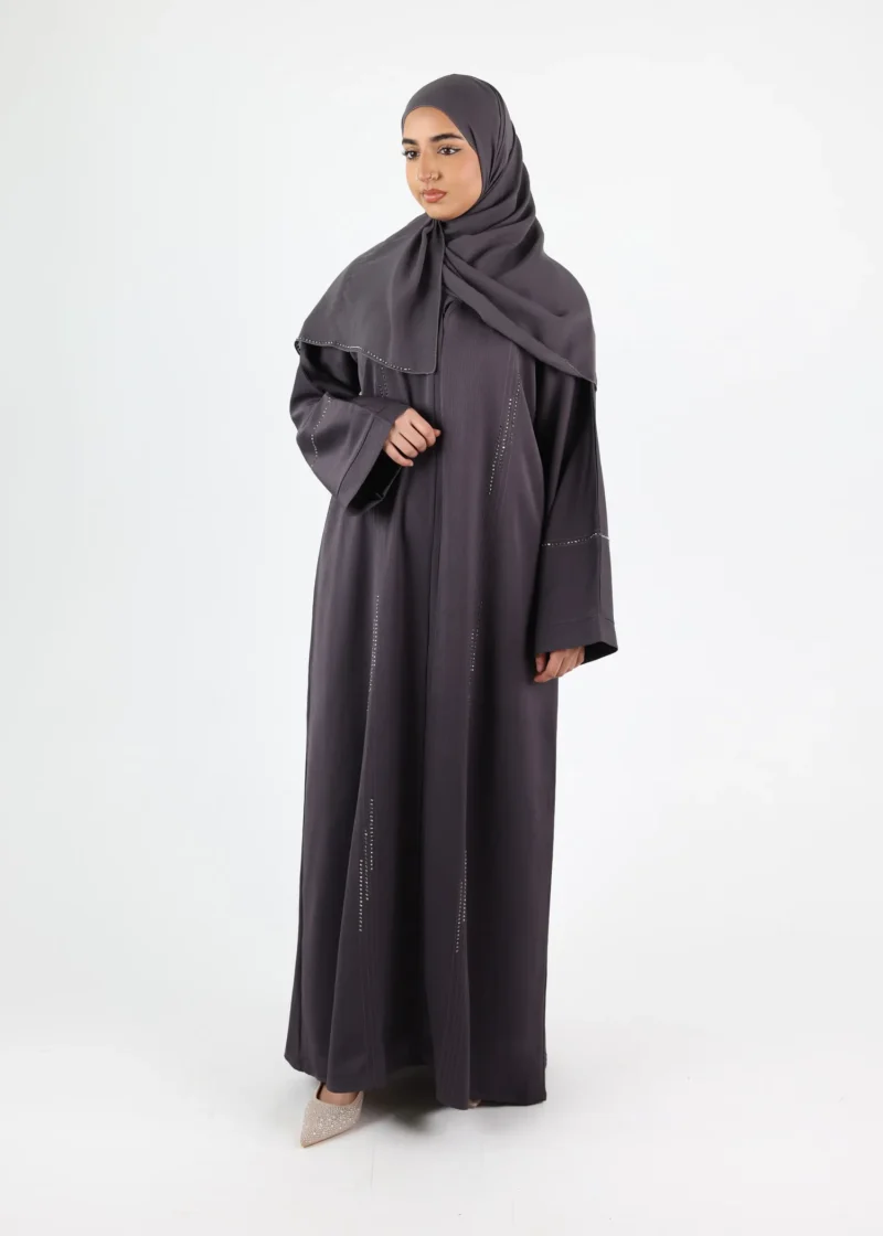 Abaya Samira - Classic Zoom - Dark Grey