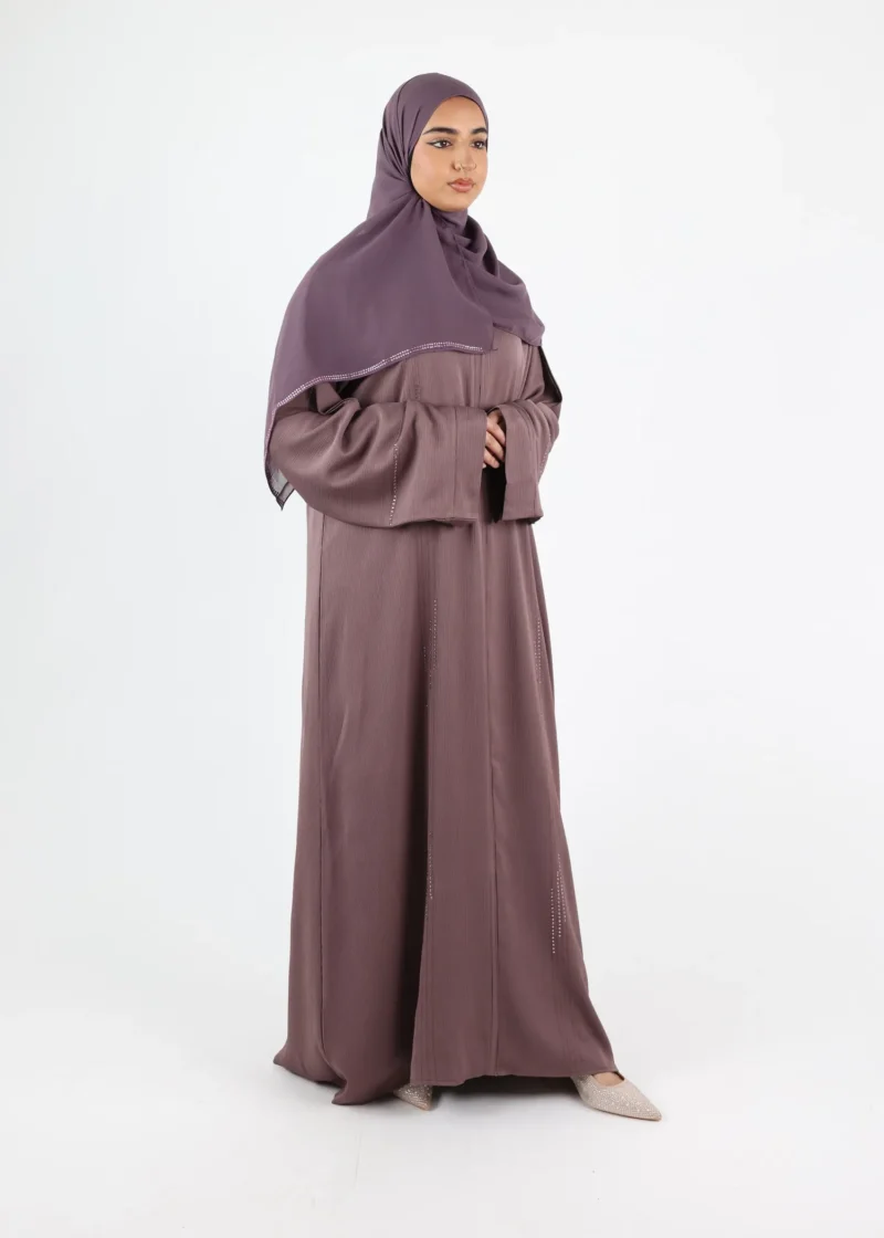 Abaya Samira - Classic Zoom - Purple Taupe
