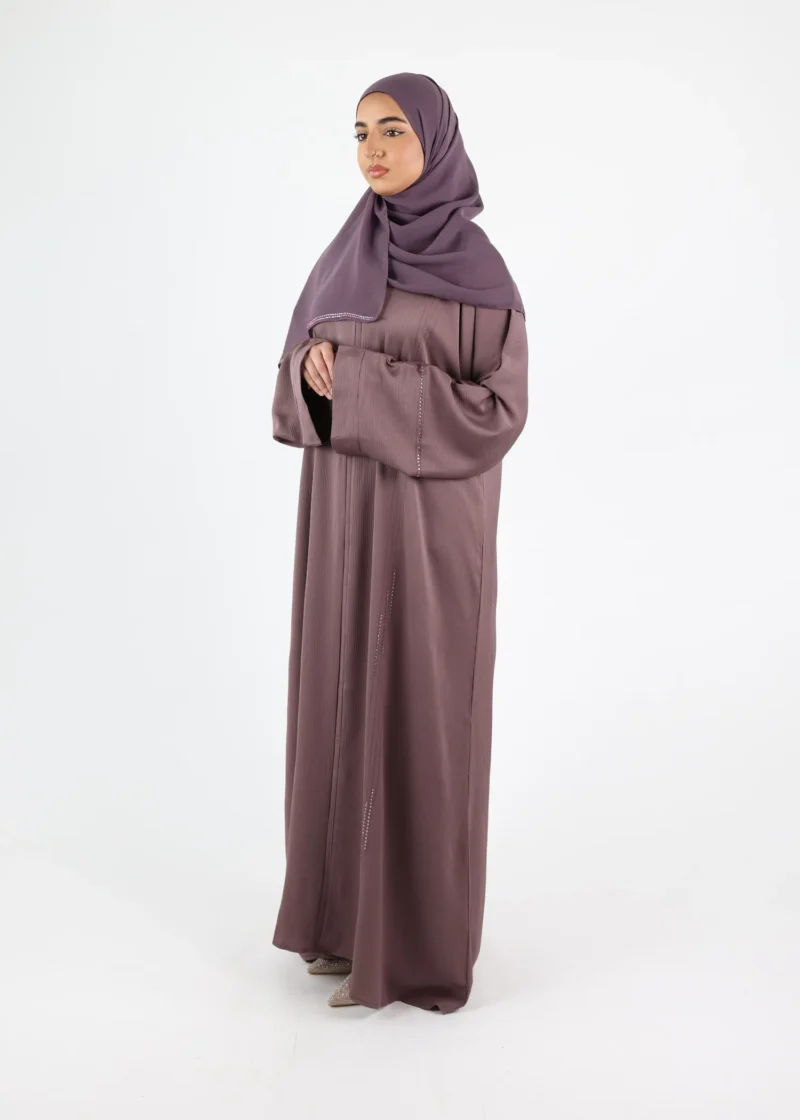 Alternative view of Abaya Samira - Classic Zoom - Purple Taupe