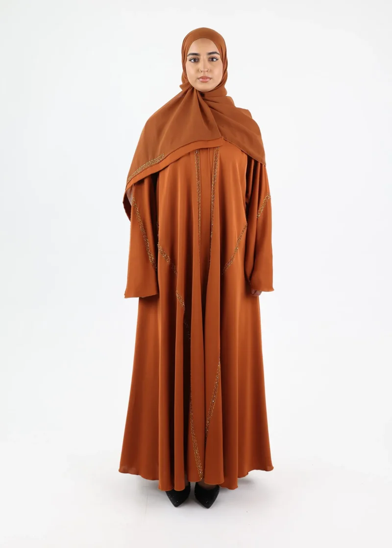 Alternative view of Abaya Bushra - Caramel