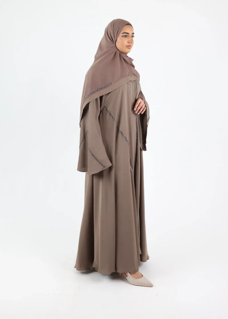 Abaya Bushra - Taupe