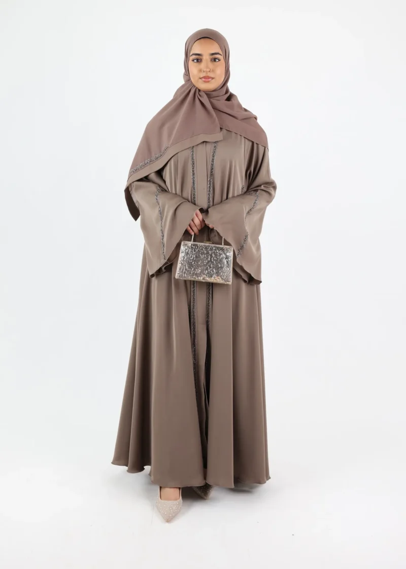 Alternative view of Abaya Bushra - Taupe