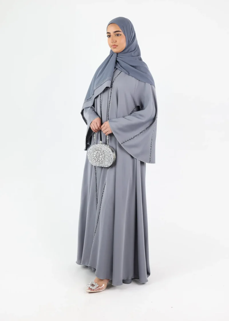 Alternative view of Abaya Bushra - Grey