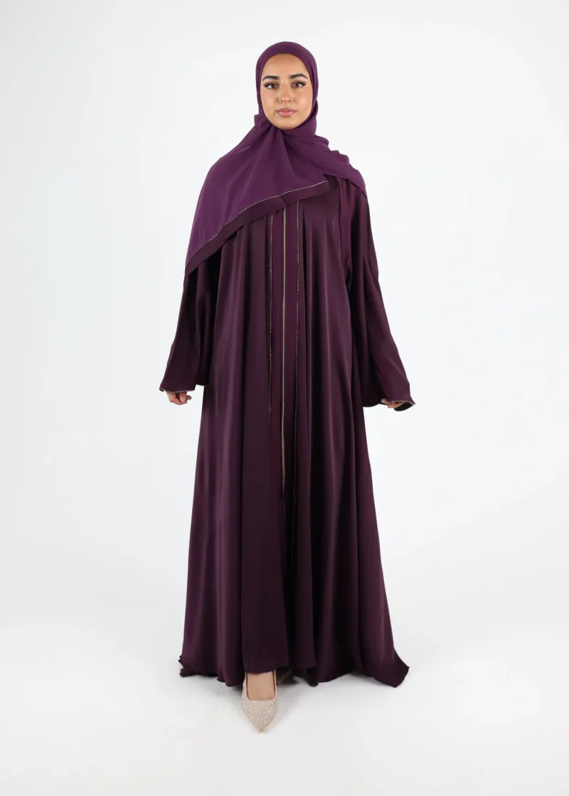 Abaya Arwa- Dark Purple
