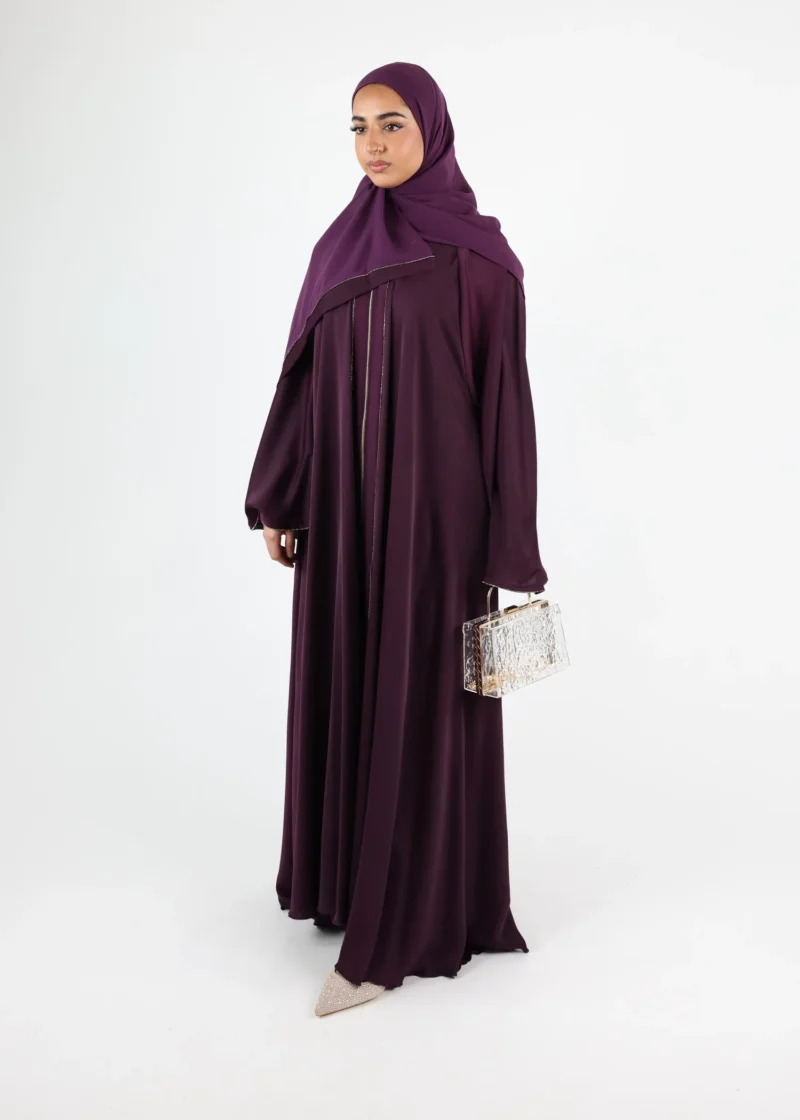 Alternative view of Abaya Arwa- Dark Purple