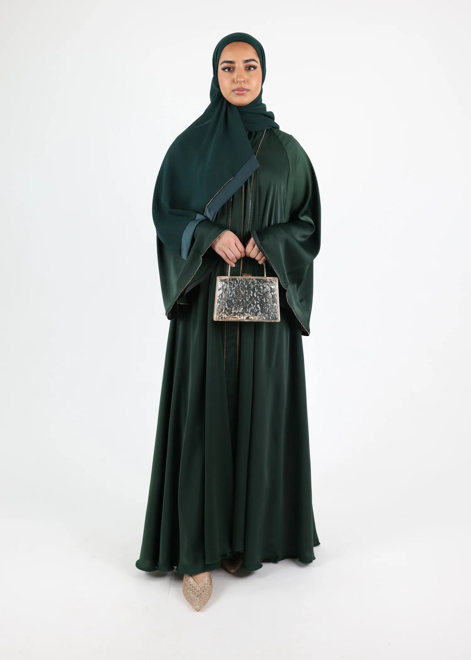 Abaya Arwa- Forest Green