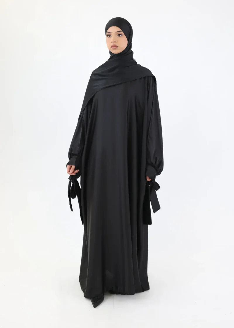 Abaya Noura Satin Black