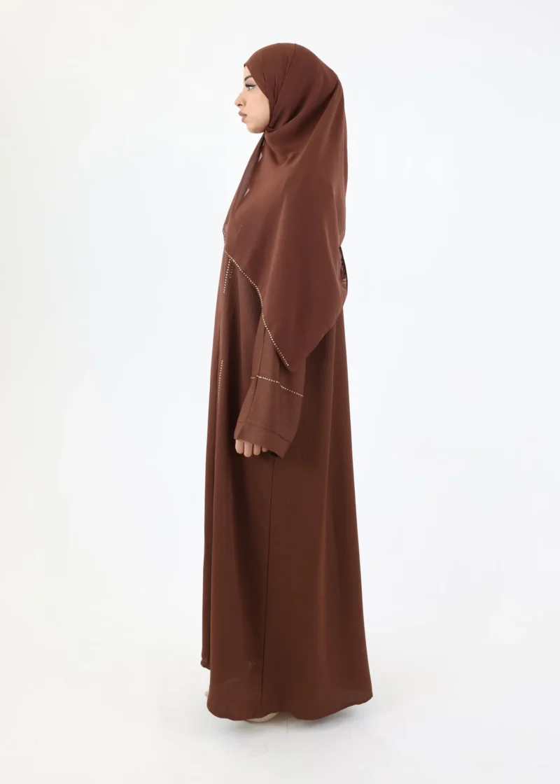 Alternative view of Abaya Samira - Classic Zoom - Brown