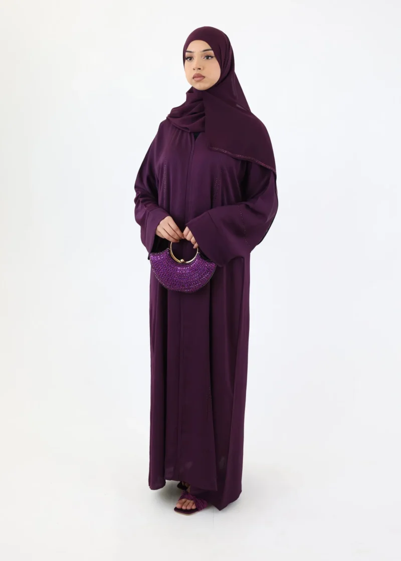 Alternative view of Abaya Samira - Classic Zoom - Dark Purple