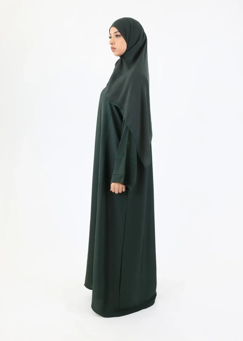 Alternative view of Abaya Samira - Classic Zoom - Forest Green