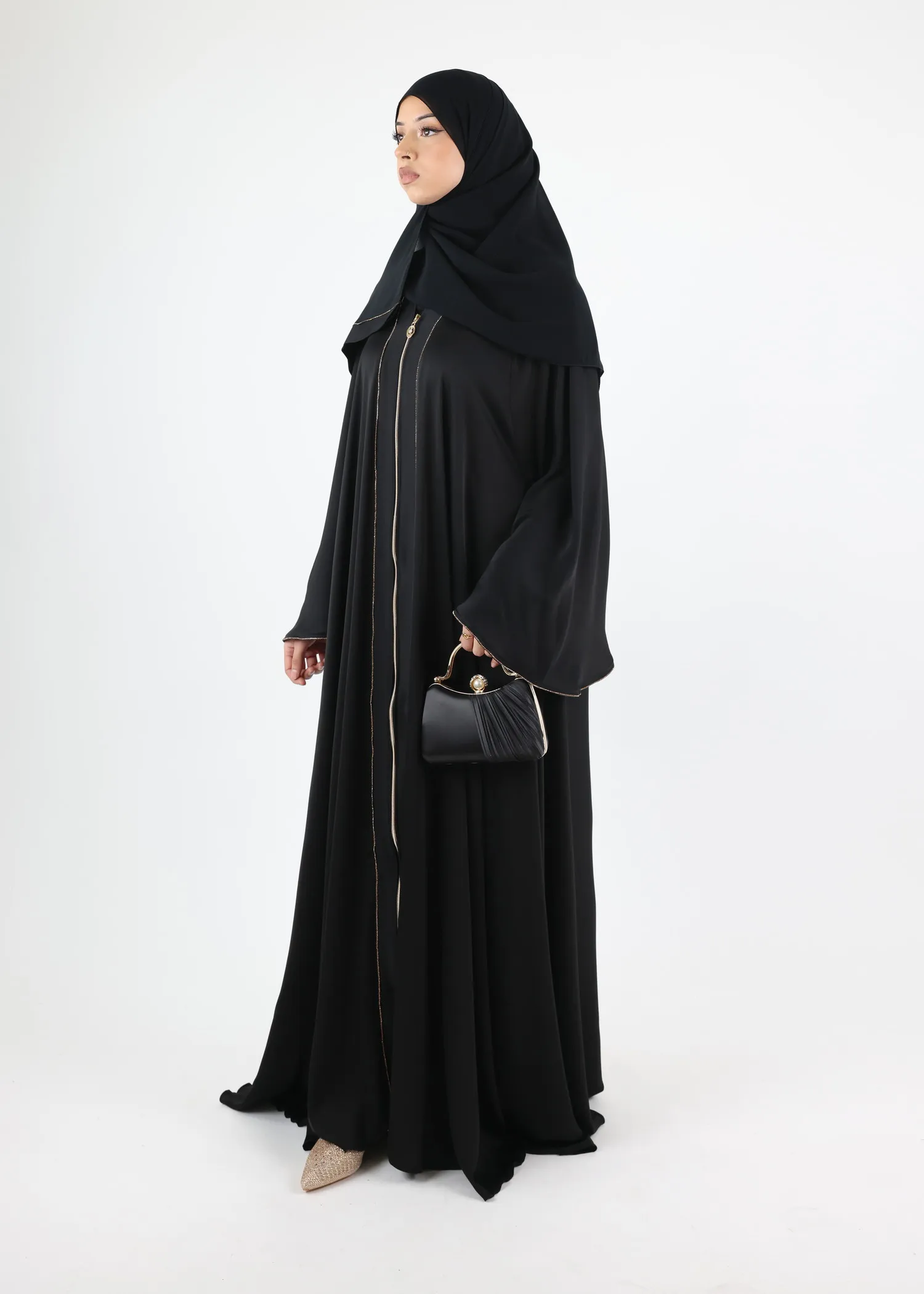 Abaya Arwa- Black Gold
