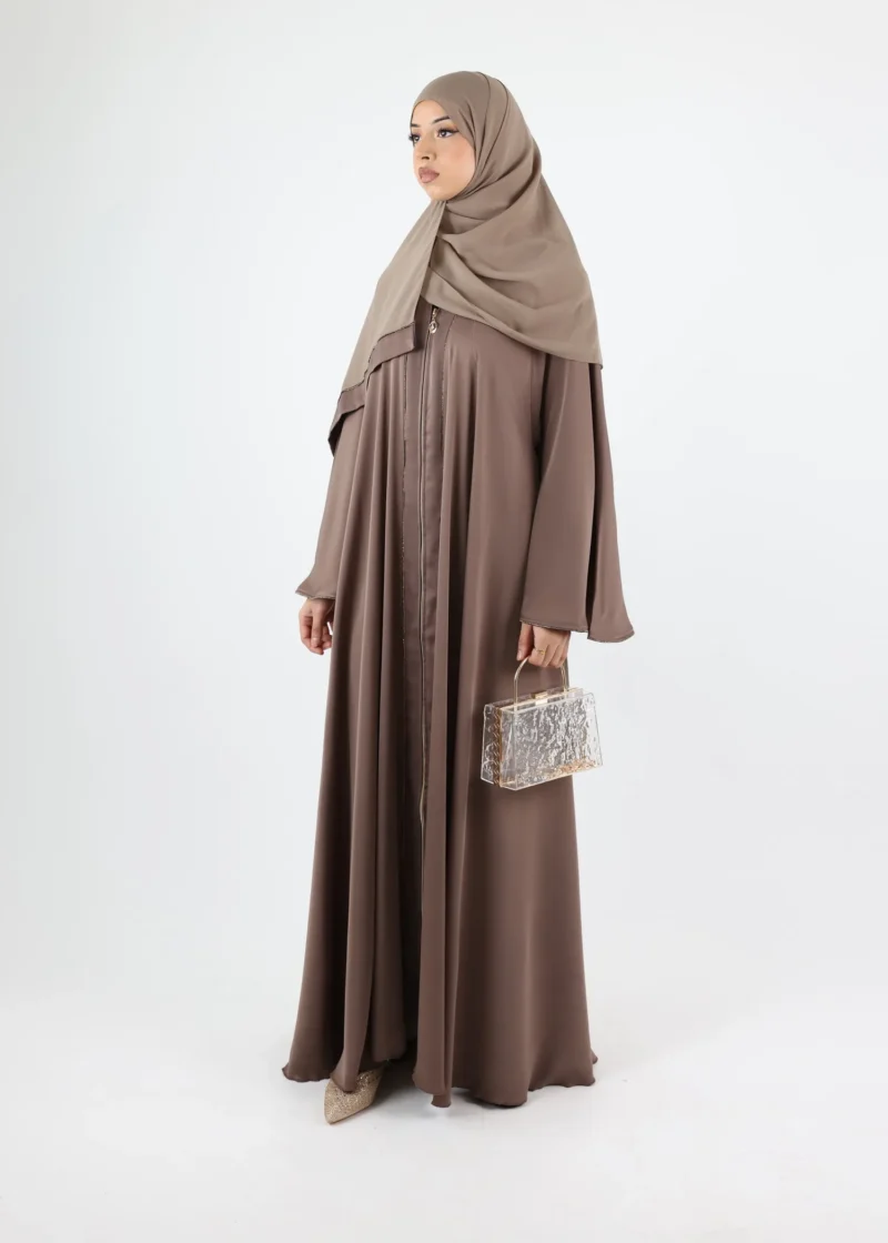 Alternative view of Abaya Arwa- Dark Taupe
