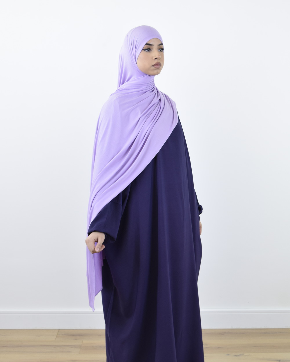 Cotton Soft Jersey Maxi Hijab Scarf - Charcoal Exclusive At Divinity
