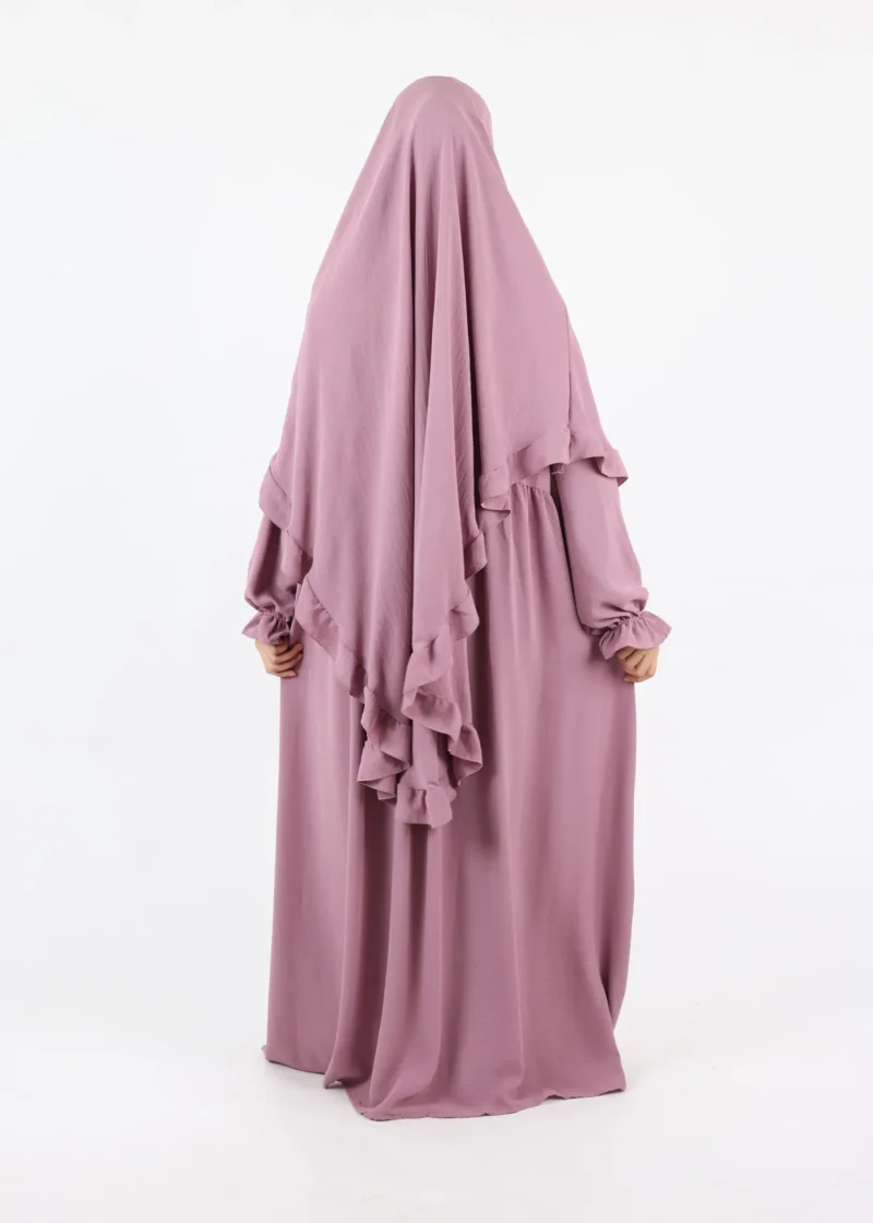 Alternative view of Abaya and Khimar Set Rahma - Lavender