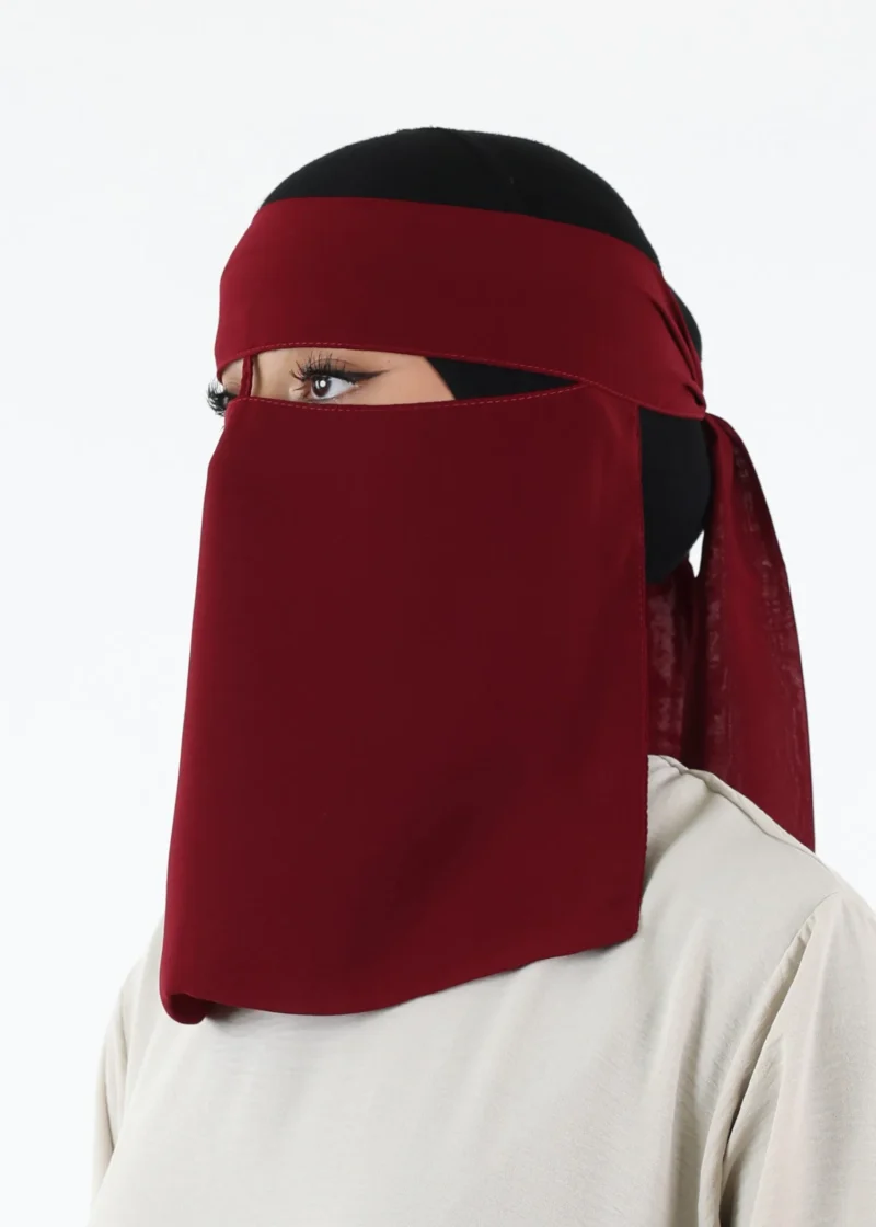 Full Niqab Short With Nose String -Wide Eyse- All Colours