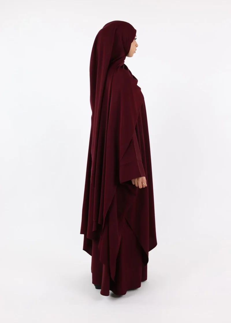 Alternative view of Full Set Jameelah  - Medina - Burgundy