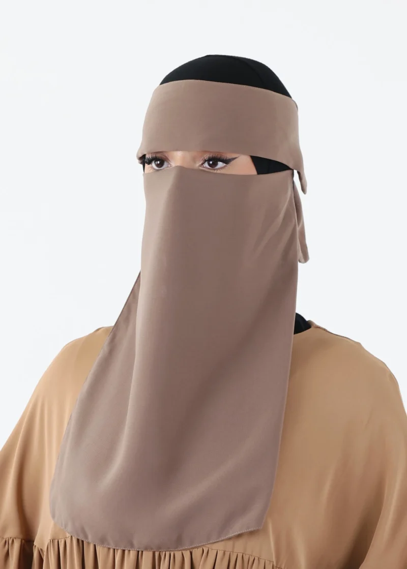 Alternative view of Niqab Khimar Set Cap Full Coverage - Taupe