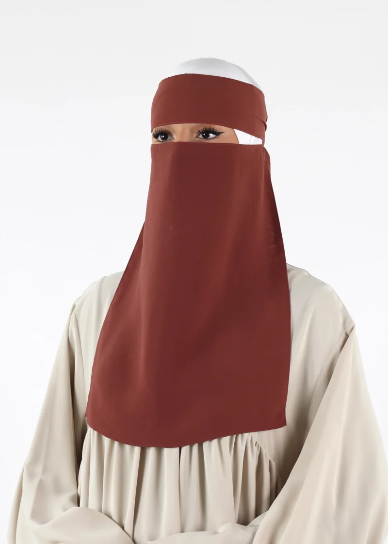 Alternative view of Full Niqab - No Pinch - American Brown