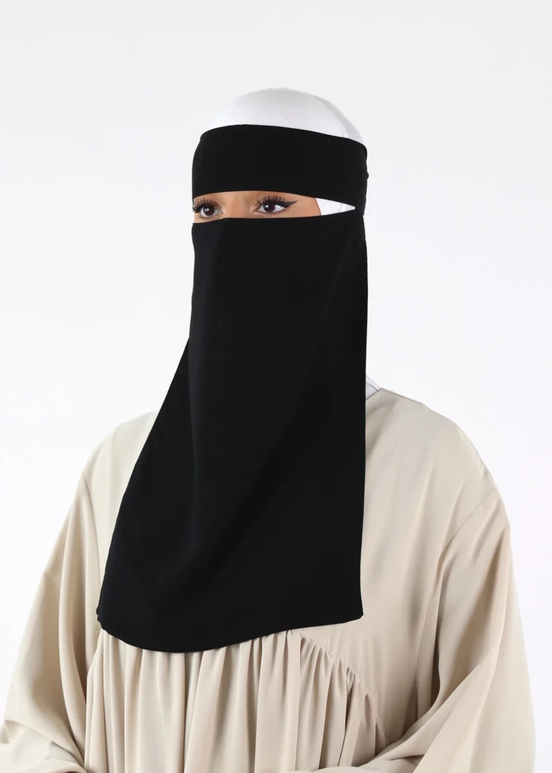 Alternative view of Full Niqab - No Pinch - Black