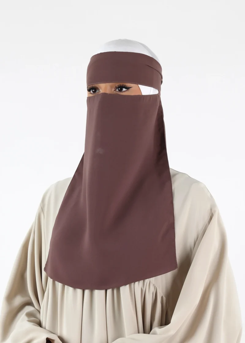 Alternative view of Full Niqab - No Pinch - Dark Taupe