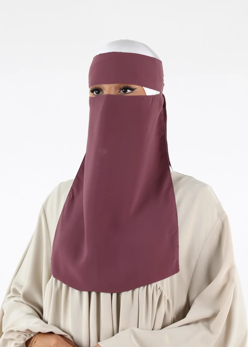 Alternative view of Full Niqab - No Pinch - Dusty Mauve