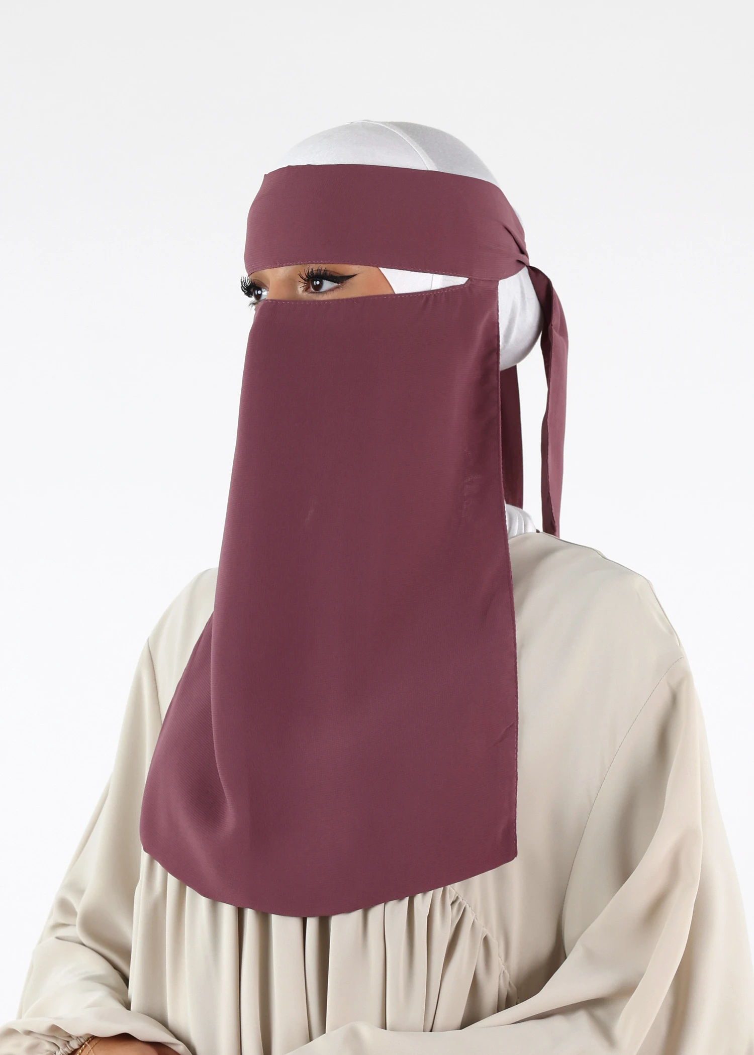 Full Niqab - No Pinch - Dusty Mauve