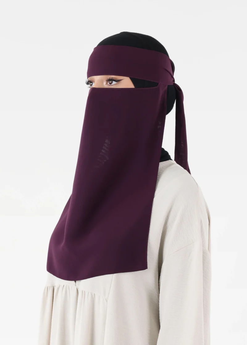 Full Niqab - No Pinch - Dark Purple