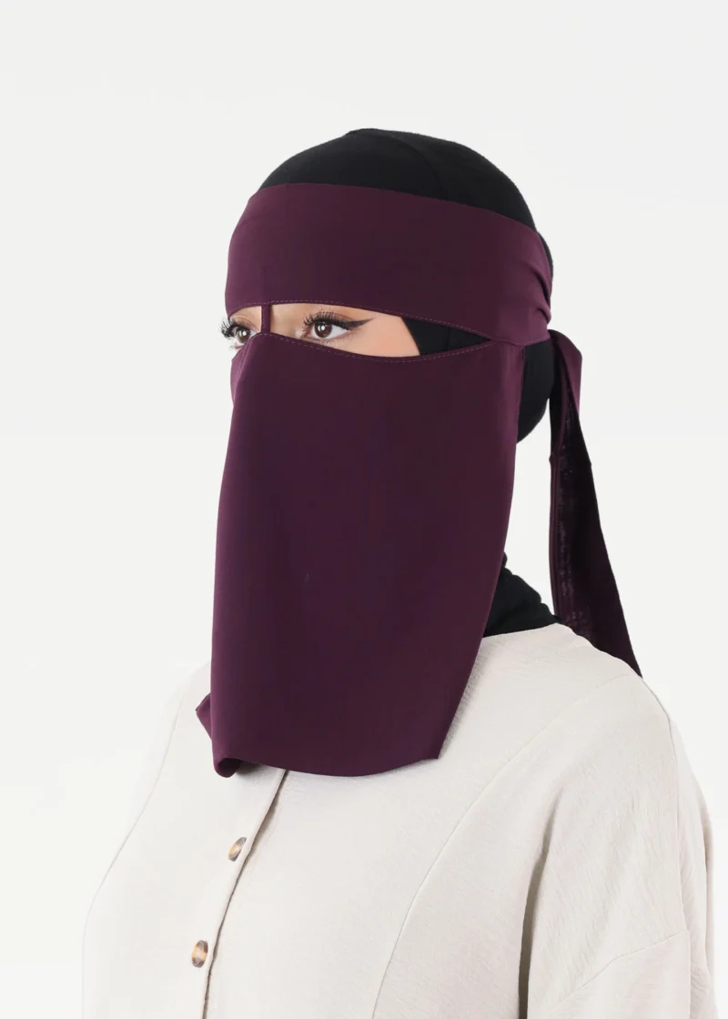 Full Niqab Short With Nose String -Wide Eyse- All Colours - Image 49