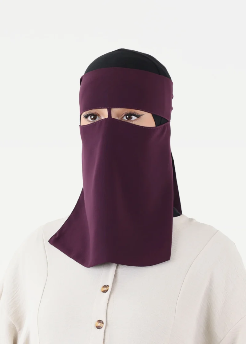 Full Niqab Short With Nose String -Wide Eyse- All Colours - Image 48