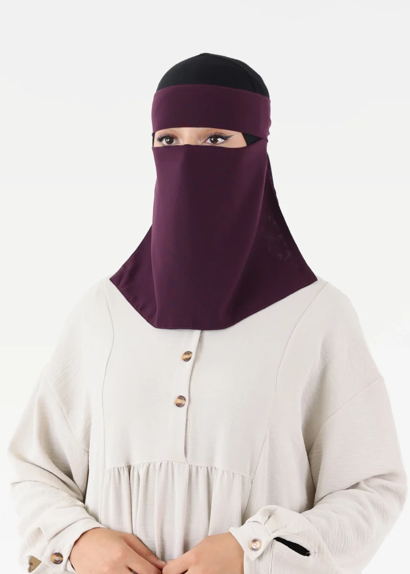 Full Niqab Premium Chiffon - Short - All Colours - Image 62