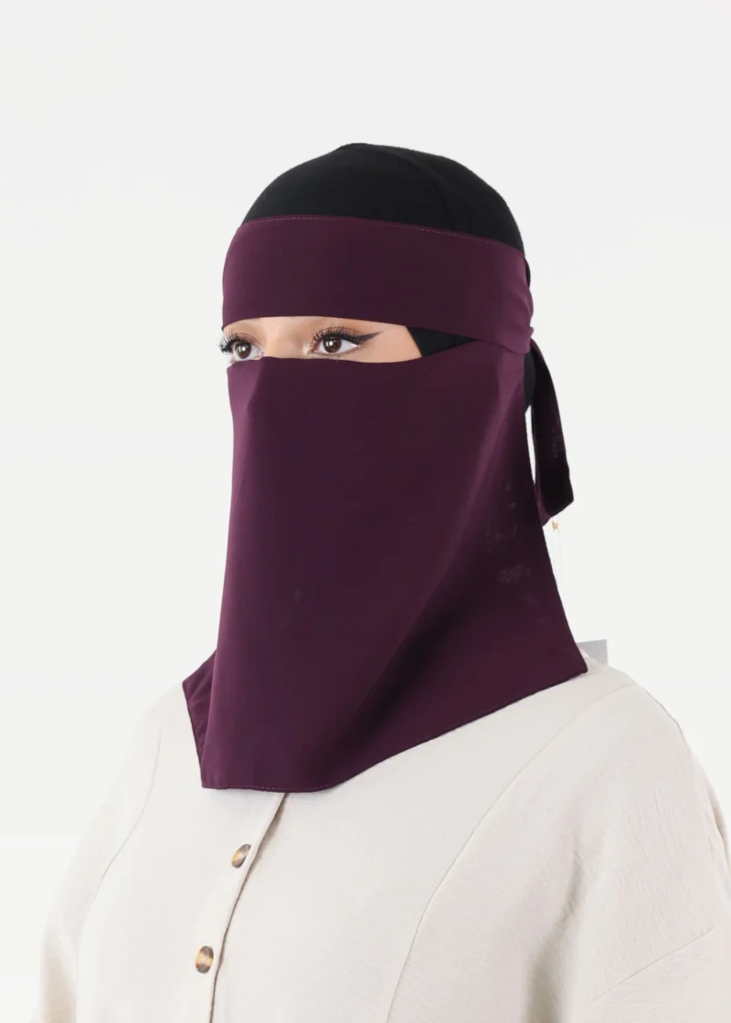 Full Niqab Premium Chiffon - Short - All Colours - Image 63
