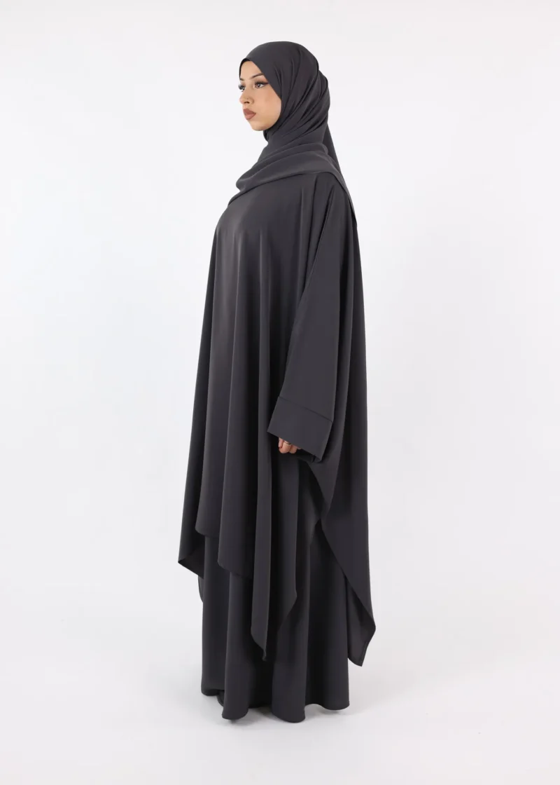 Alternative view of Full Set Jameelah  - Medina - Dark Grey