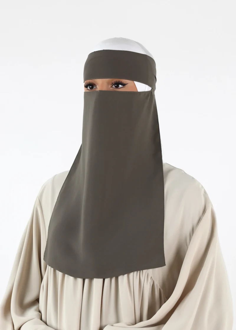 Alternative view of Full Niqab - No Pinch - Sage Green