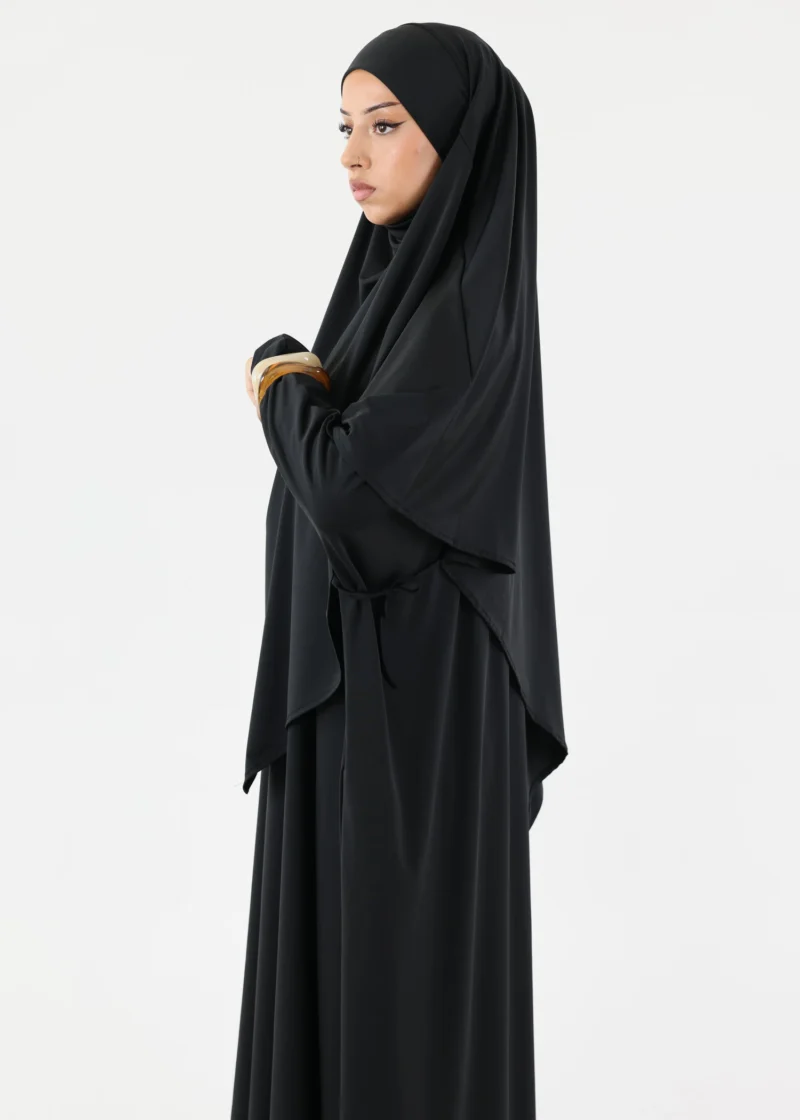 Modest Burkini Jilbab Set - Black - Image 6