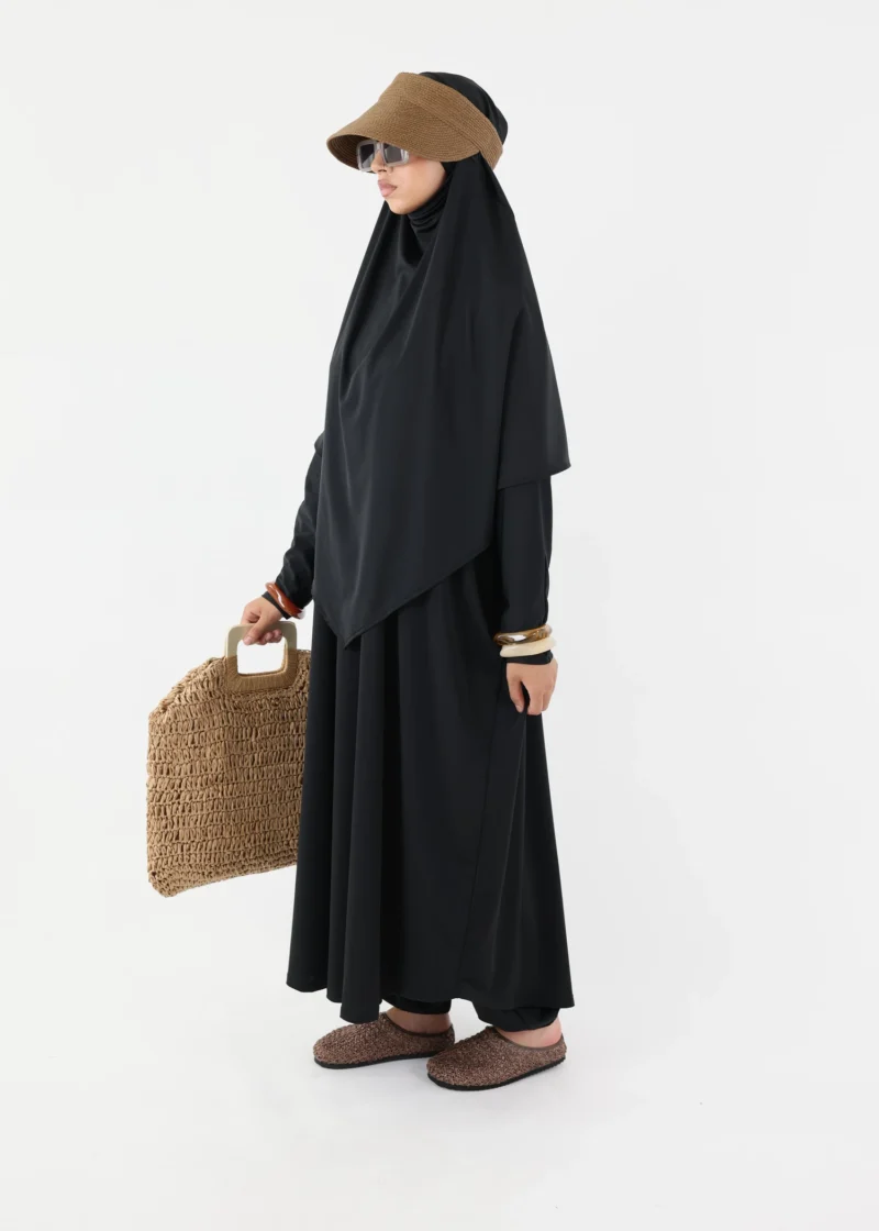 Alternative view of Modest Burkini Jilbab Set - Black