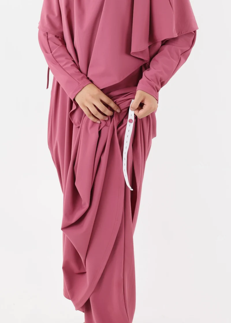 Modest Burkini Jilbab Set - Dusty Rose - Image 4