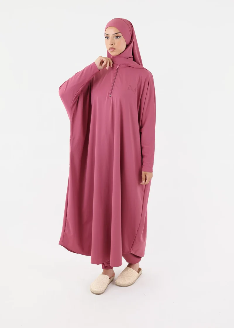 Alternative view of Modest Burkini Jilbab Set - Dusty Rose