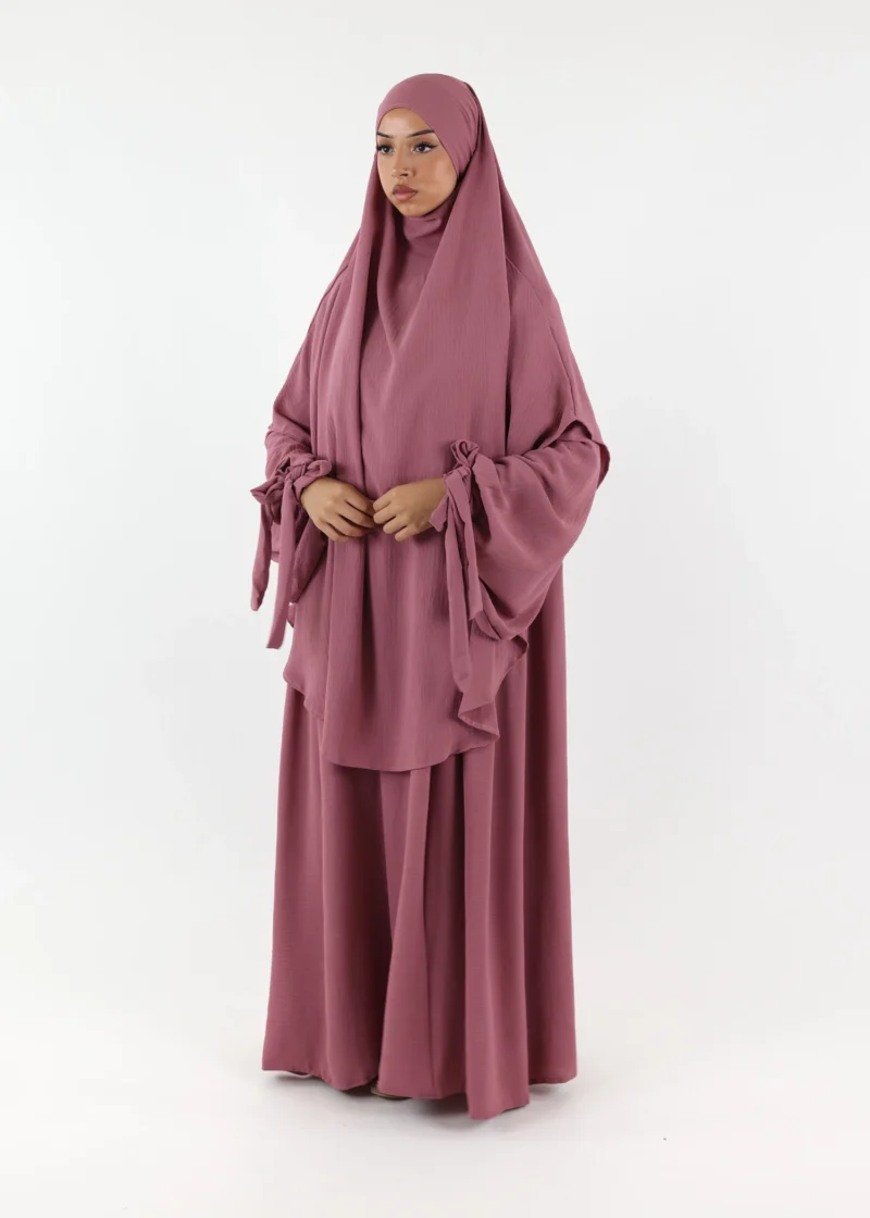 ABAYA and KHIMAR Set Ruqayya - Mauve