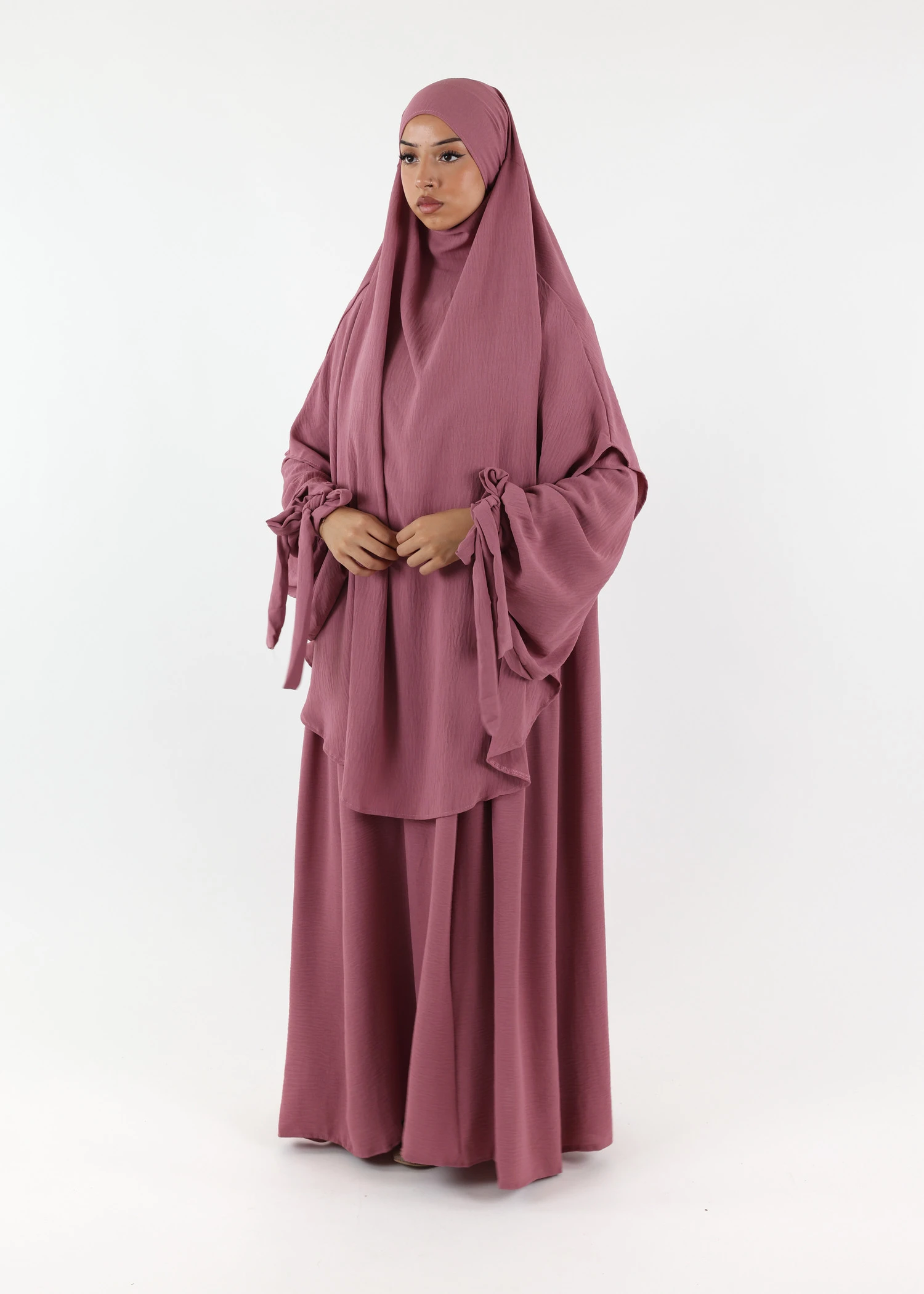 ABAYA and KHIMAR Set Ruqayya - Mauve