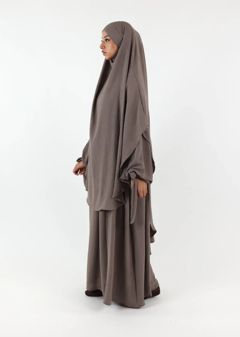 ABAYA and KHIMAR Set Ruqayya - Taupe