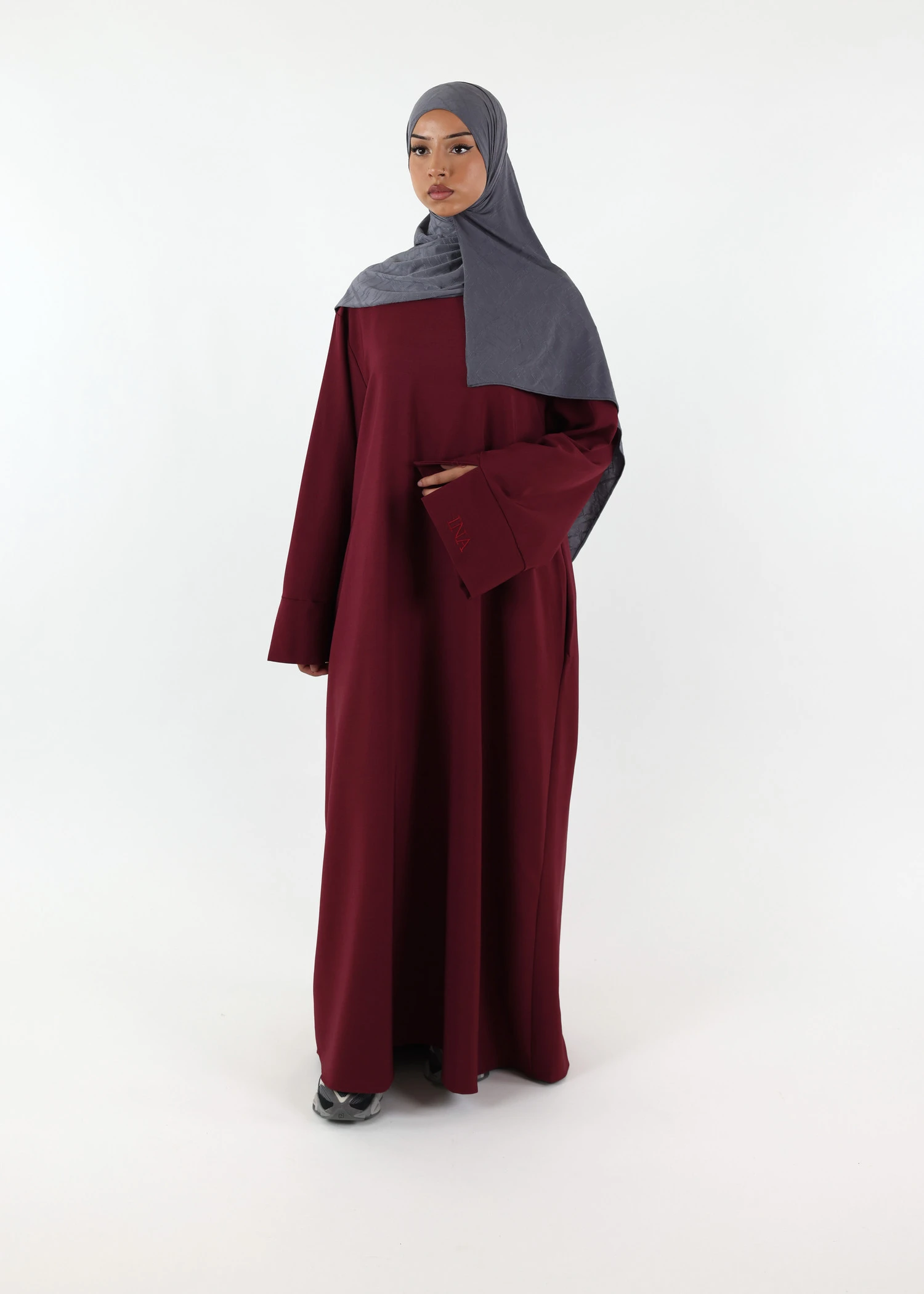 Abaya Souhaila Burgundy
