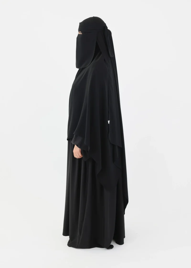 Mega Hijab 2XL- Smooth Premium Chiffon - Black