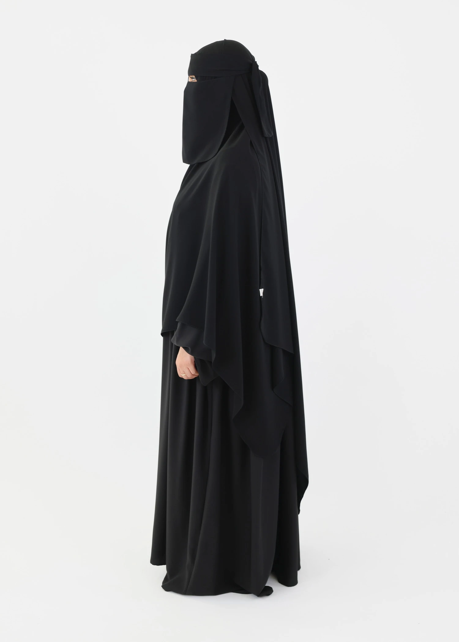 Mega Hijab 2XL- Smooth Premium Chiffon - Black