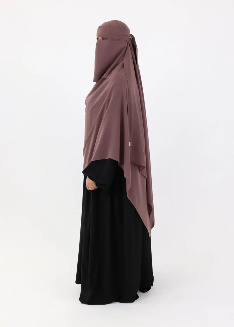 Mega Hijab 2XL- Smooth Premium Chiffon - Dark Taupe