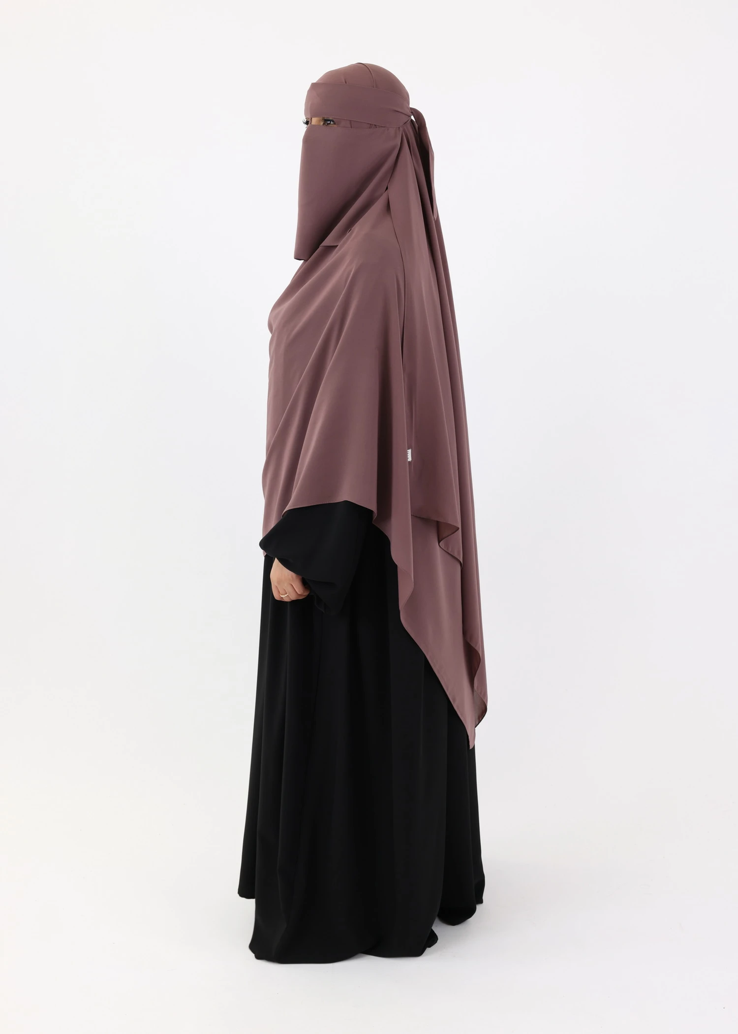 Mega Hijab 2XL- Smooth Premium Chiffon - Dark Taupe